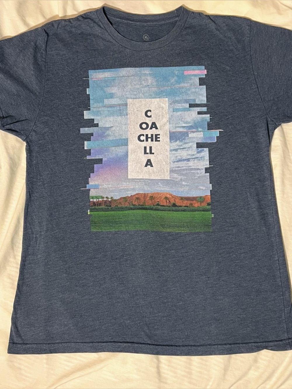 XL Coachella Music & Arts 2012  Festival T-Shirt Mens Unisex Crew Neck